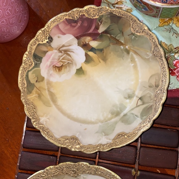 Vintage Nippon hand painted small plate with gold trimming design - Picture 3 of 7